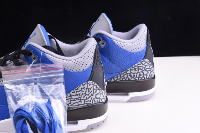 Bmlin Jordan Royal' CT8532 Retro Air 3 'Varsity 400 - 0824
